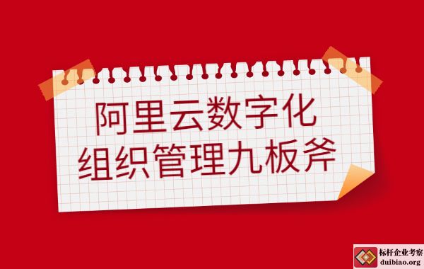 阿里云數字化-組織管理九板斧