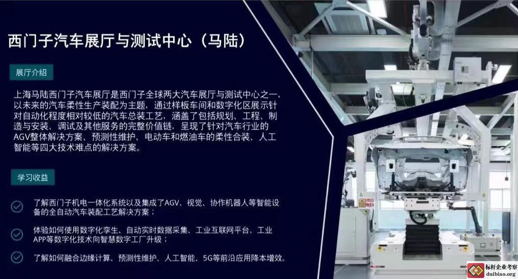參觀西門子汽車展廳與測試中心